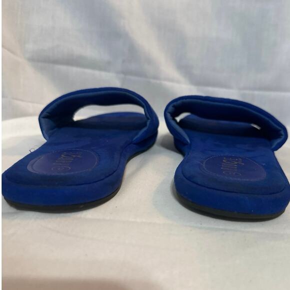 Rouge Helium Mellow-01 blue slippers with sandal type bottoms. Womens size 8 - Picture 6 of 12